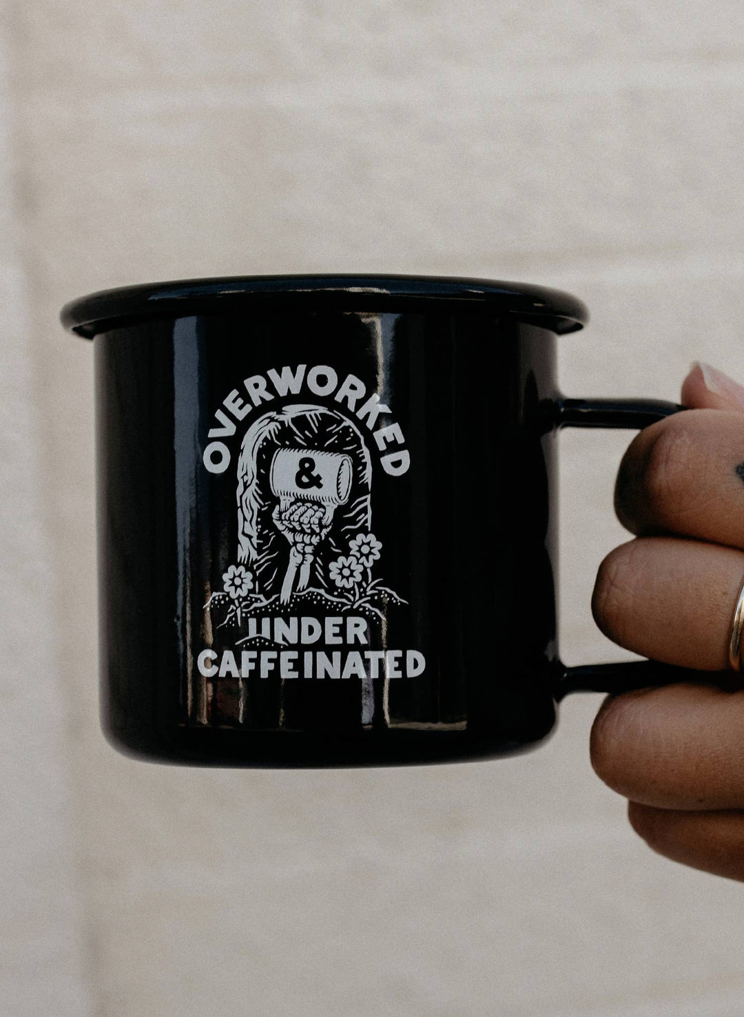 Over Worked Under Caffeinated Mug