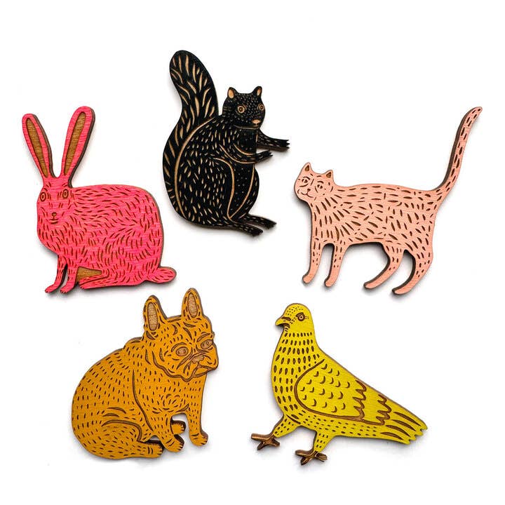 Martha Rich  - Set of 5 Magnets