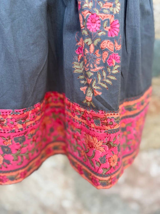 Block Printed Smock Dress