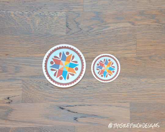 PA Dutch Hex Sign Vinyl Sticker