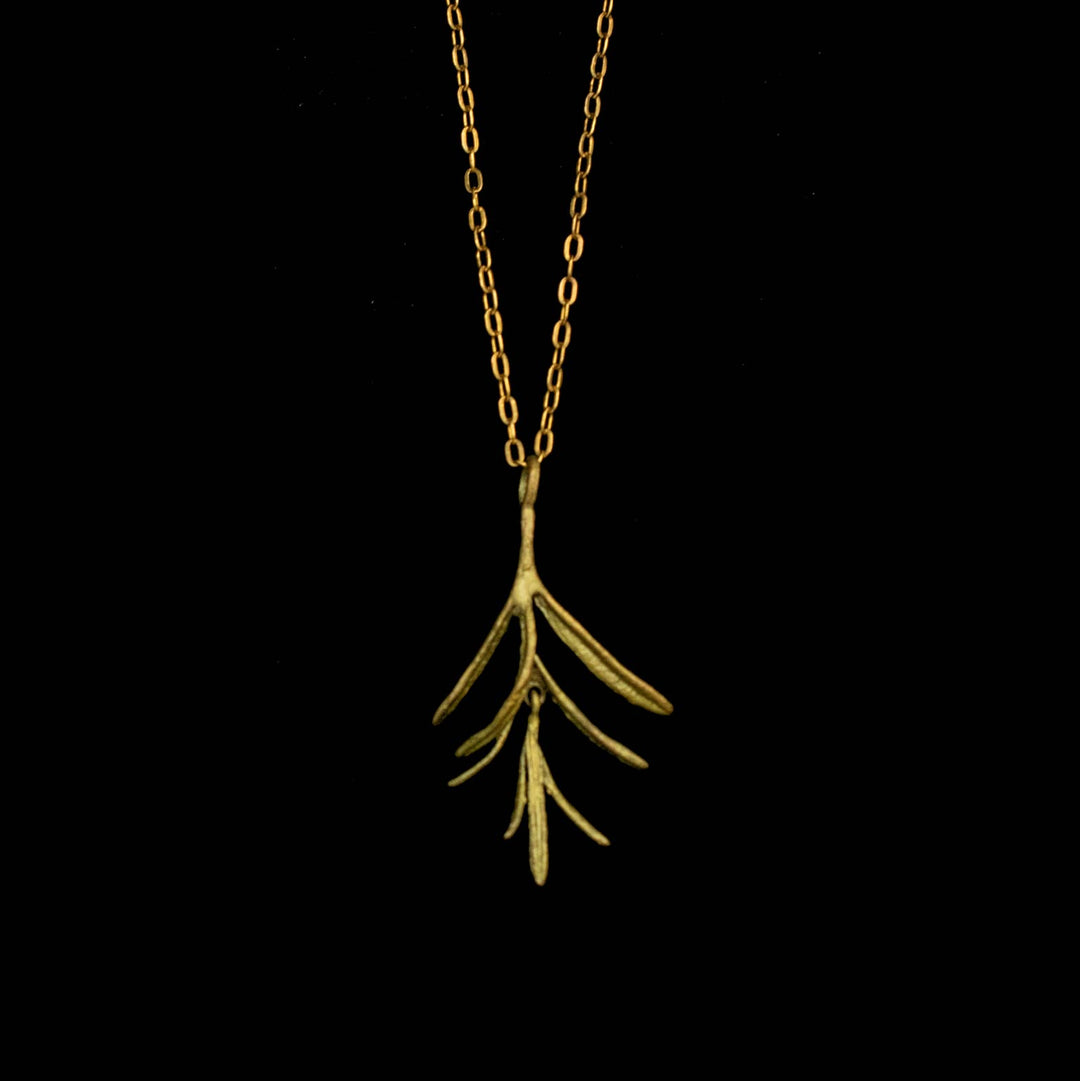 Petite Herb Rosemary Pendant - 16" Adj.