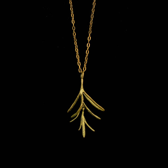 Petite Herb Rosemary Pendant - 16" Adj.