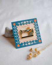 Load image into Gallery viewer, Sewing Machine (Black) Enamel Pin
