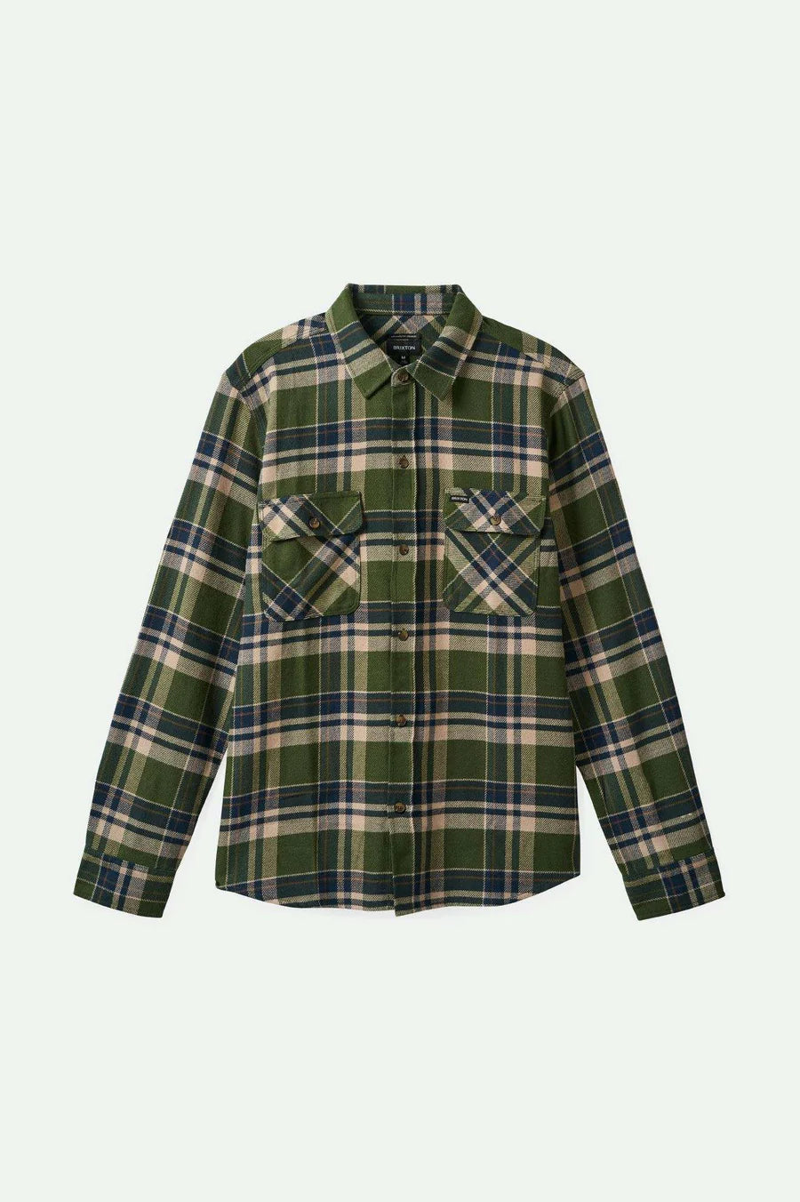 BOWERY FLANNEL - CYPRESS GREEN/WASHED NAVY/WHIT
