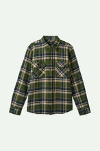 Load image into Gallery viewer, BOWERY FLANNEL - CYPRESS GREEN/WASHED NAVY/WHIT
