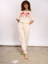 Load image into Gallery viewer, Spring Flowers Clover Crop Tee
