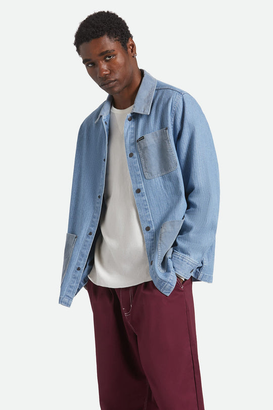 HERRINGBONE LIGHTWEIGHT CHORE COAT