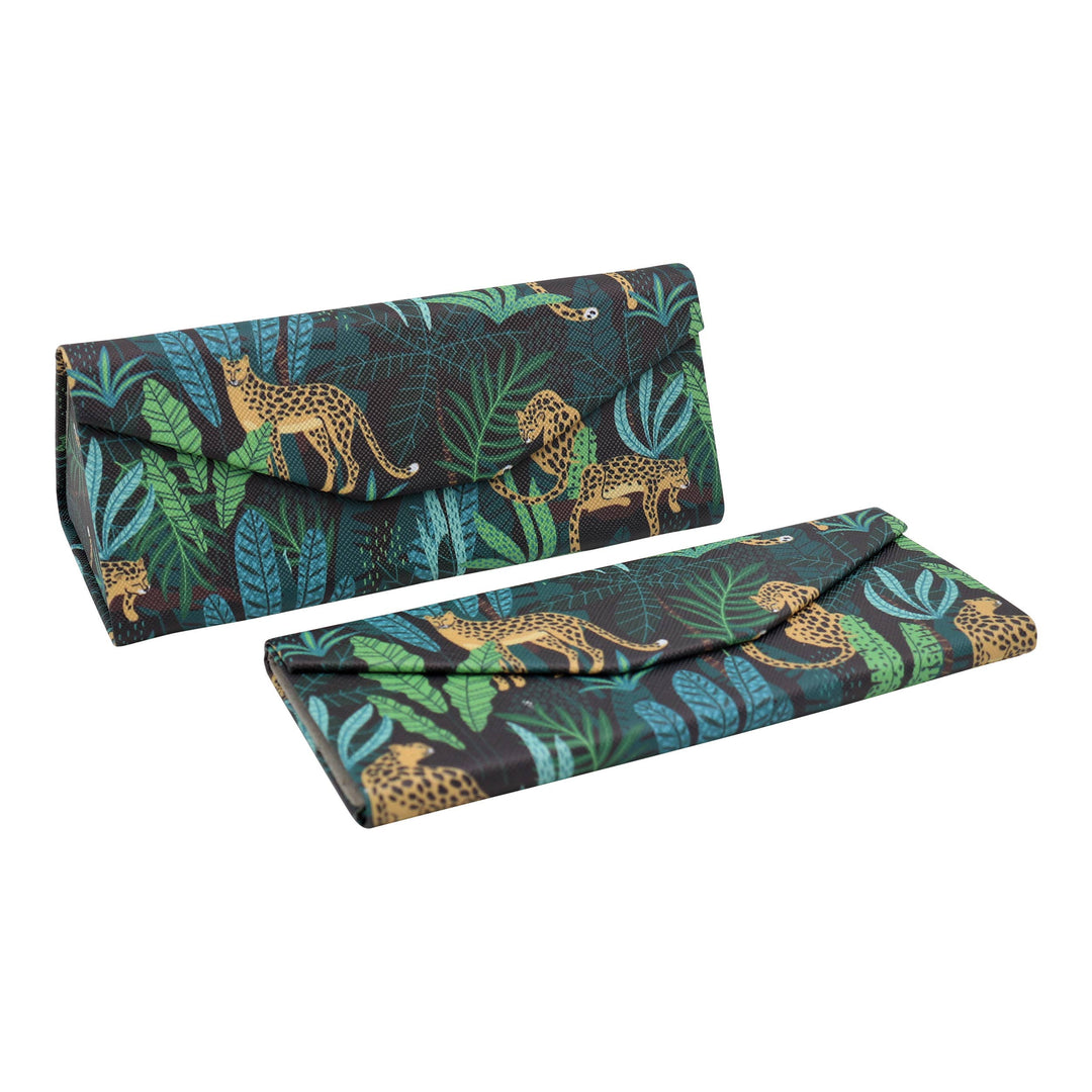 Cheetah Glasses Case – Fun, Magic – Vegan Leather
