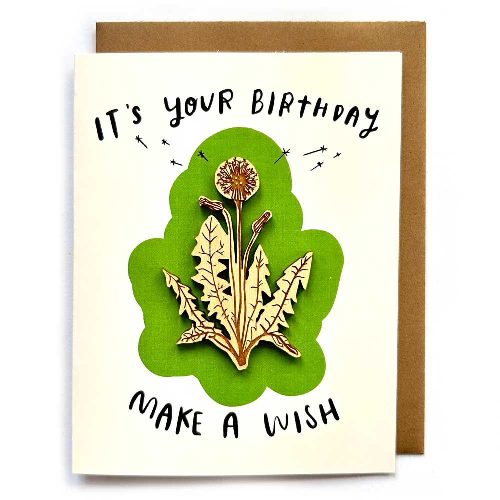 Make a Wish - Dandelion - Magnet w/Card