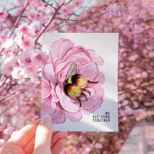Load image into Gallery viewer, Flower Bees - Cute Valentines Day Card
