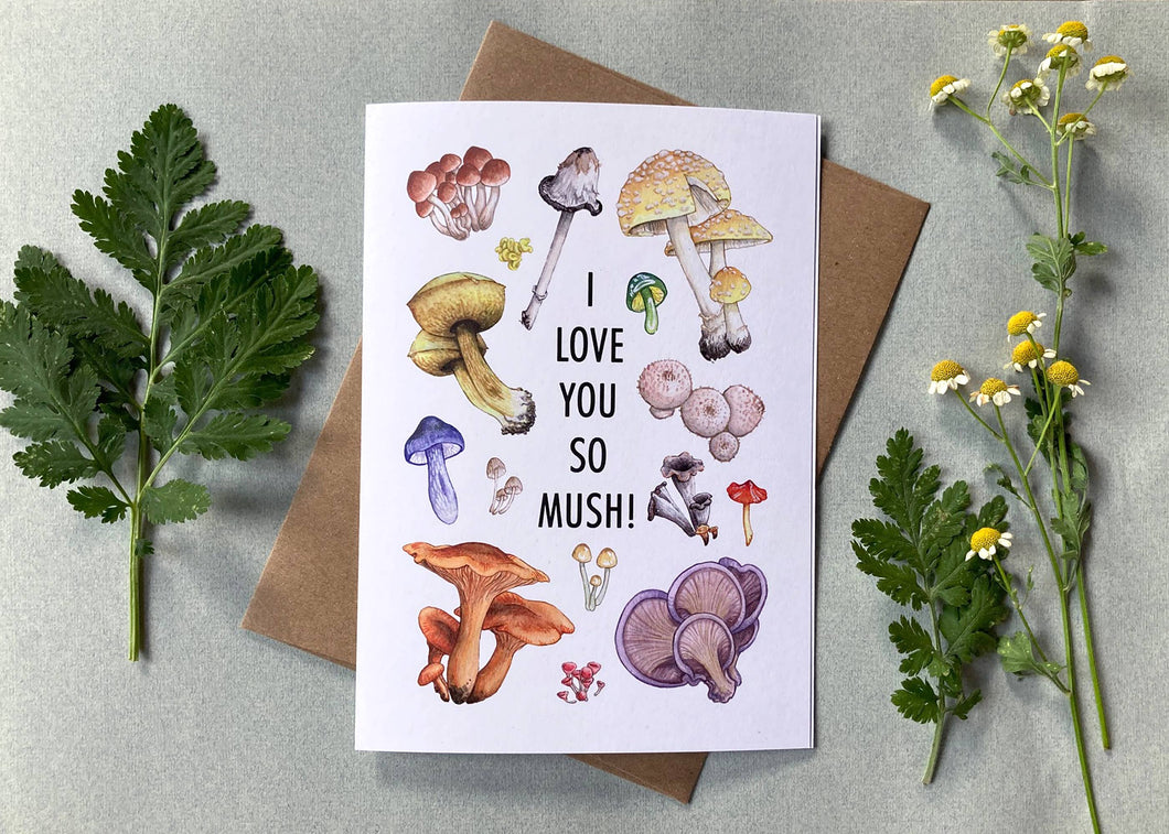 I Love You So Mush Valentines Card