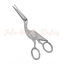 Load image into Gallery viewer, Embroidery Scissors 4x4 Die Cut Stickers
