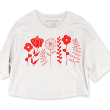 Load image into Gallery viewer, Spring Flowers Clover Crop Tee
