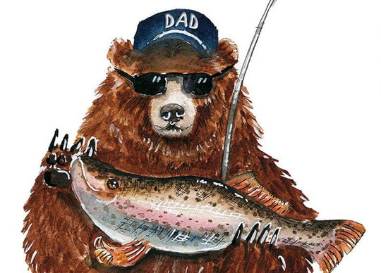 Bear Fathers Day Cod - Funny Fathers Day Card
