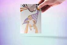 Load image into Gallery viewer, Stork Baby Deliver Light - Funny New Baby Card
