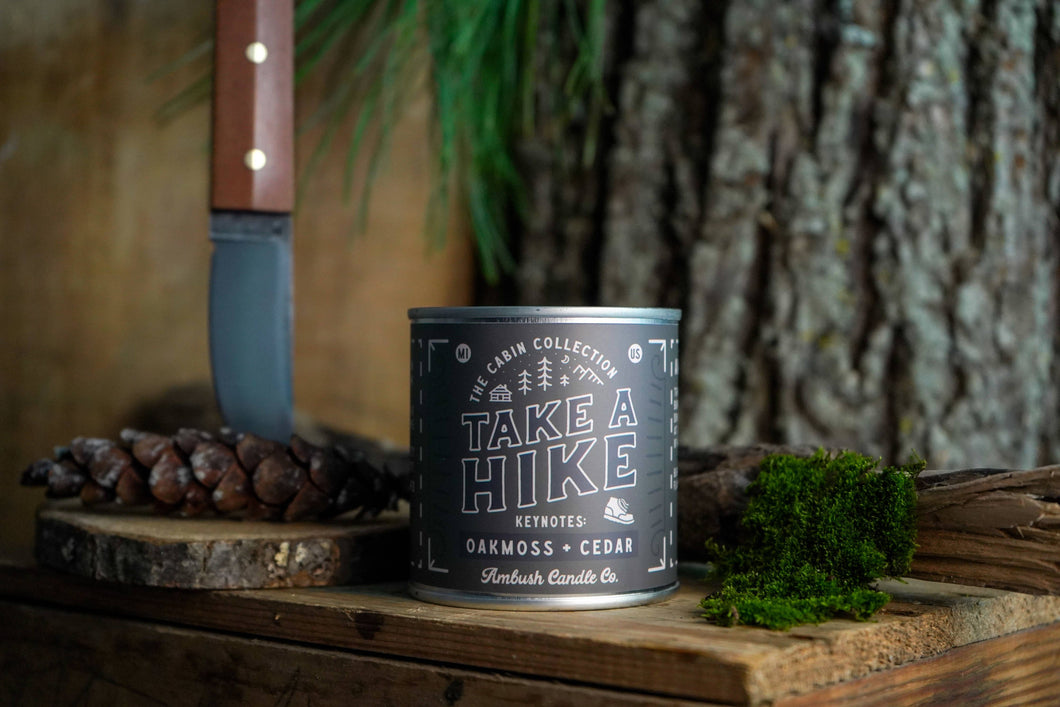 Take A Hike | Oakmoss + Cedar 8oz Soy Candle