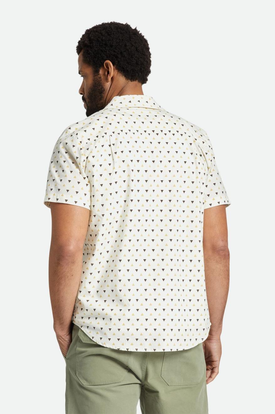 CHARTER PRINT S/S WVN - OFF WHITE/STRAW/DARK EARTH