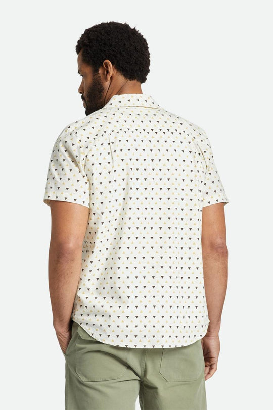 CHARTER PRINT S/S WVN - OFF WHITE/STRAW/DARK EARTH