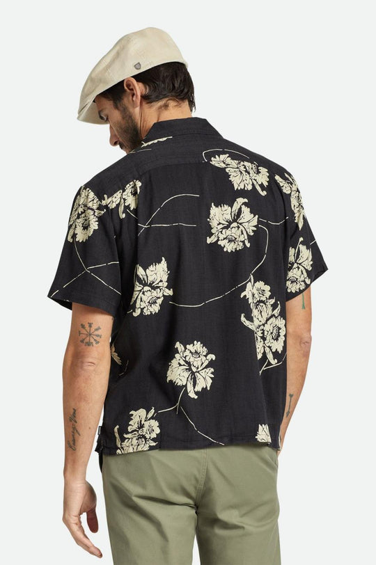 BUNKER SLUB S/S WVN - WASHED BLACK/OFF WHITE