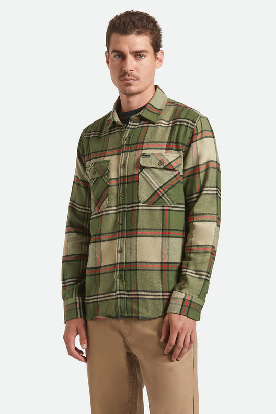 Bowery Flannel - Wild Green/Elm/Adrenaline Rush