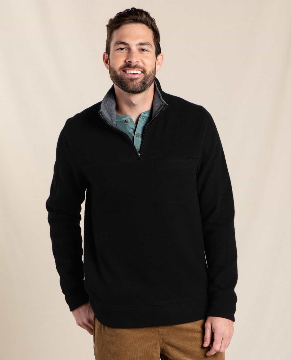 Kennicott Quarter Zip Sweater - Black