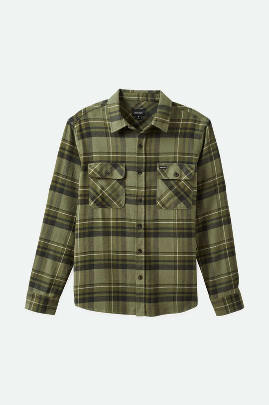 Bowery Flannel - Vetiver/Laurel Wreath/Washed Black