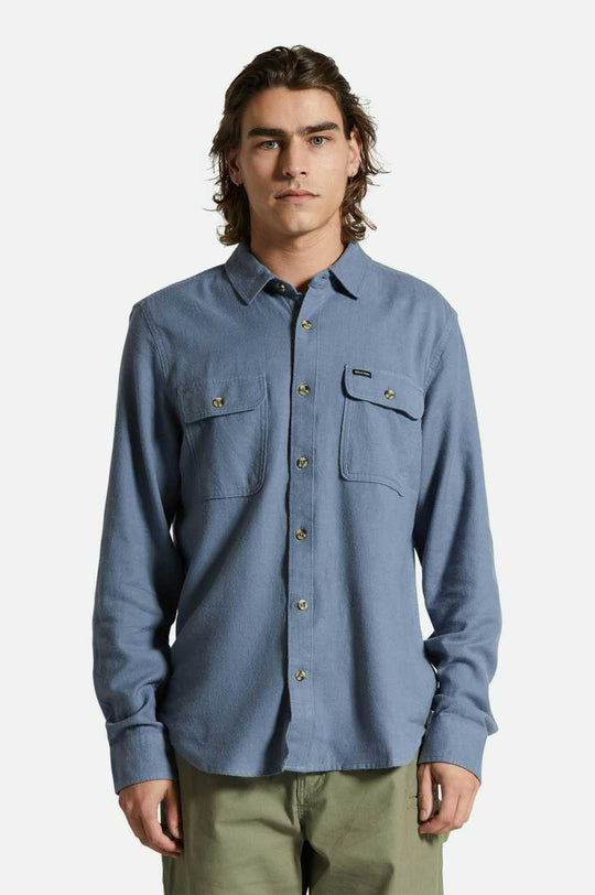Bowery Light Weight Ultra Soft Flannel - Flint Stone Blue