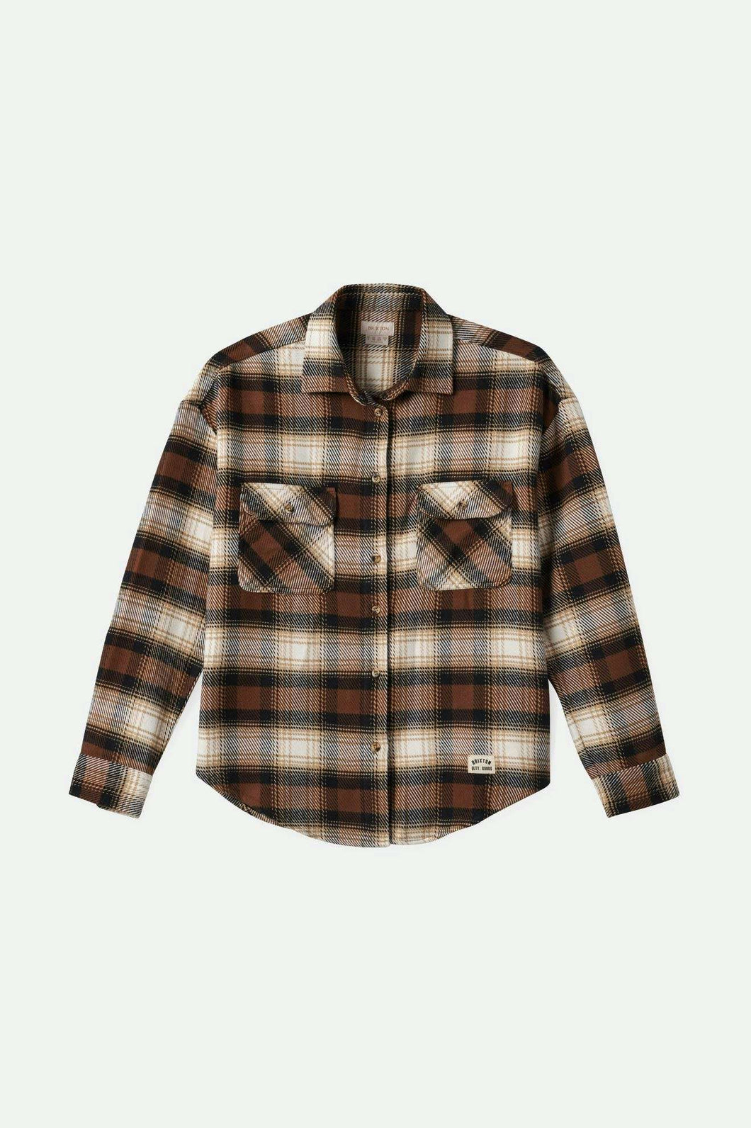 Bowery Women's Classic Flannel - Pinecone Brown/Black/Sand