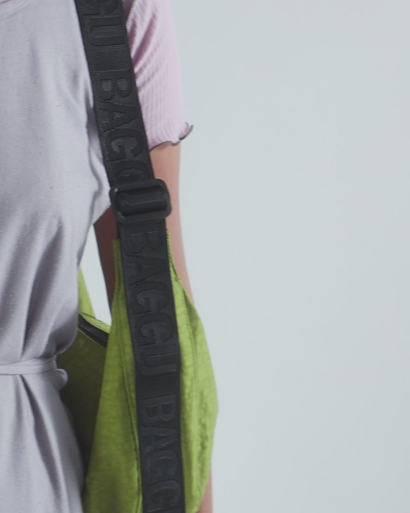 Medium Nylon Crescent Bag