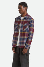 Load image into Gallery viewer, Bowery Flannel - Mood Indigo/Port/Saffron
