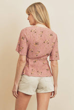 Load image into Gallery viewer, Spaced Floral Wrap Blouse
