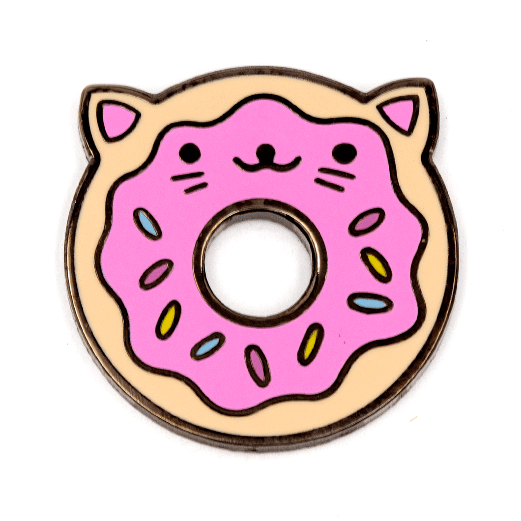 Cat Donut Enamel Pin