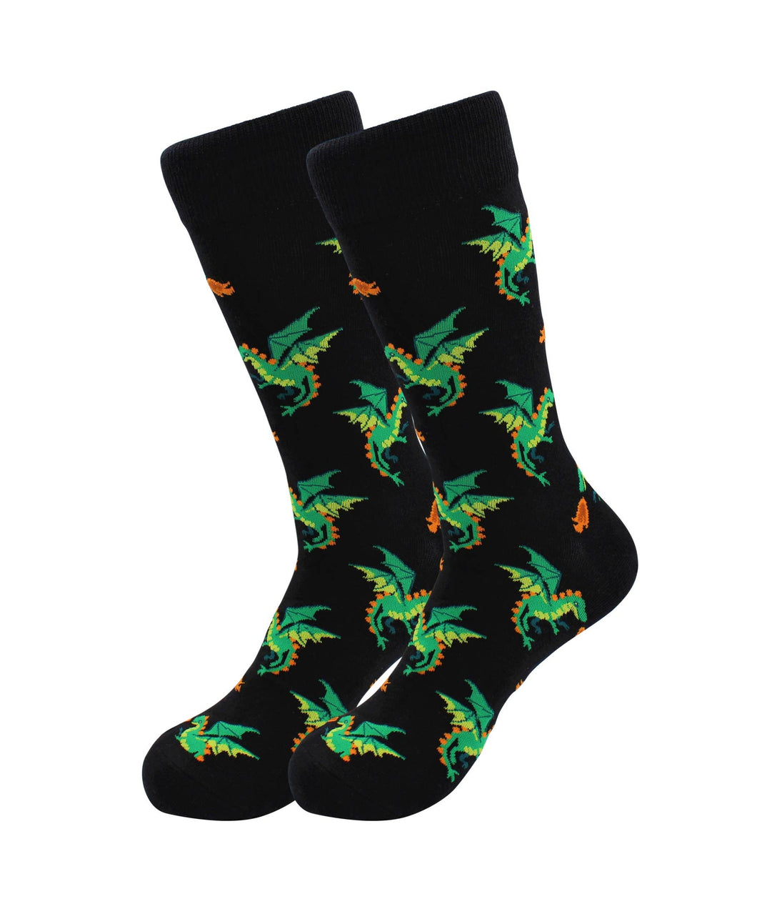 Exotic Animals Dress Casual Socks - Dragon - For Men Women