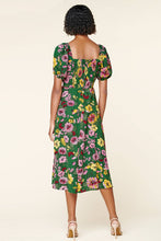 Load image into Gallery viewer, Everly Floral Alessi Puff Sleeve Midi Dress
