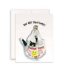 Load image into Gallery viewer, Thank You Bag Cat - Funny Thank You Card
