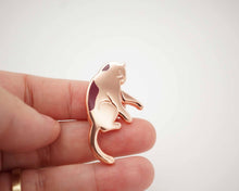 Load image into Gallery viewer, Cat and Mouse Enamel Pin set
