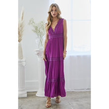 Load image into Gallery viewer, Lace Ruffle Maxi Dress
