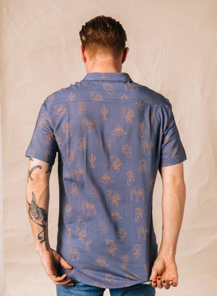 Adios Burritos Button Up Shirt - Men&