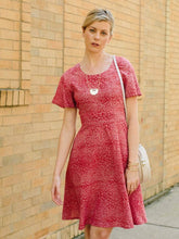 Load image into Gallery viewer, Red Daisy Selena Dress
