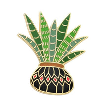 Load image into Gallery viewer, Potted Aloe Plant Enamel Pin
