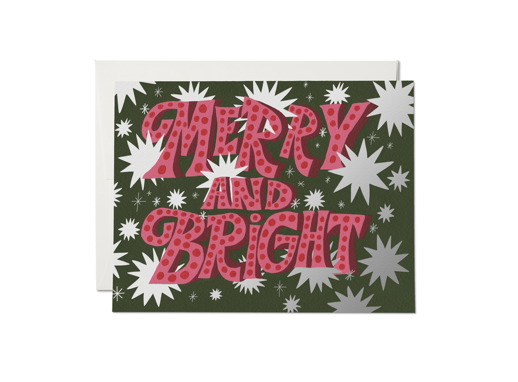 Sparkling Merry holiday greeting card