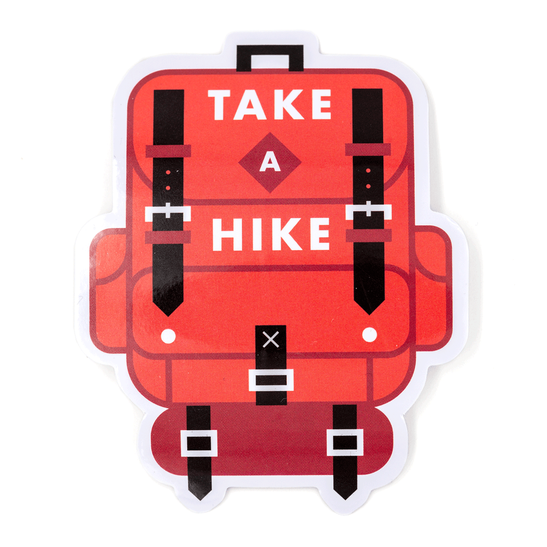 Take A Hike Vinyl Sticker