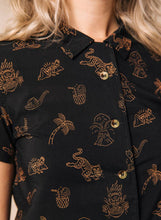 Load image into Gallery viewer, Spicy Noods Button Up Shirt - Women&#39;s
