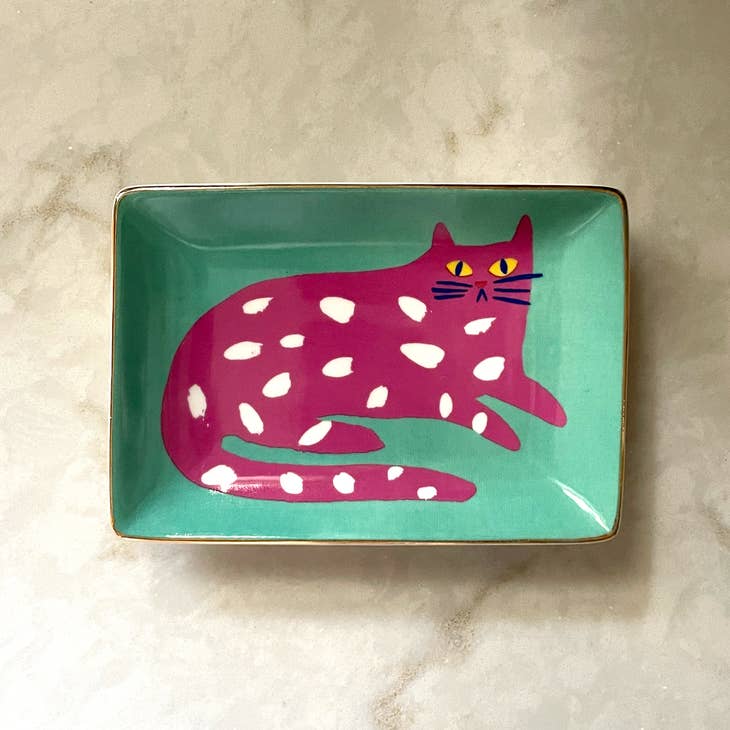 Spotted Cat Trinket Dish