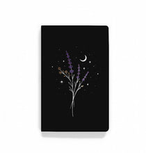 Load image into Gallery viewer, Lavender at night notebook
