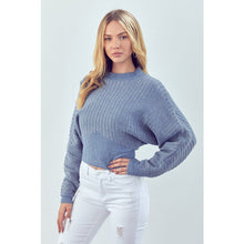 Load image into Gallery viewer, MOCK NECK RIBBED PULLOVER
