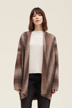 Load image into Gallery viewer, OMBRE OPEN CARDIGAN: UMBER
