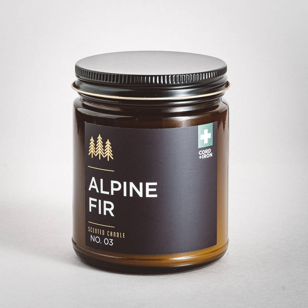 Alpine Fir Soy Candle - Amber Jar