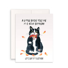 Load image into Gallery viewer, Birdie Birthday Cat - Funny Birthday Card

