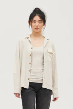 Load image into Gallery viewer, TEXTURE RAYON LINEN JACKET
